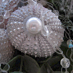 Detail, hangende kerstdecoratie